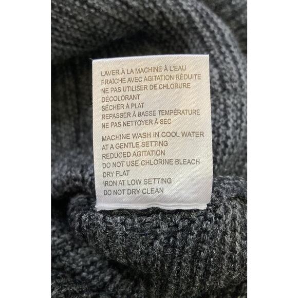 Projek Raw Men's Sweater Full Zip Gray Black Knit Pockets Ribbed Size M - Picture 9 of 10